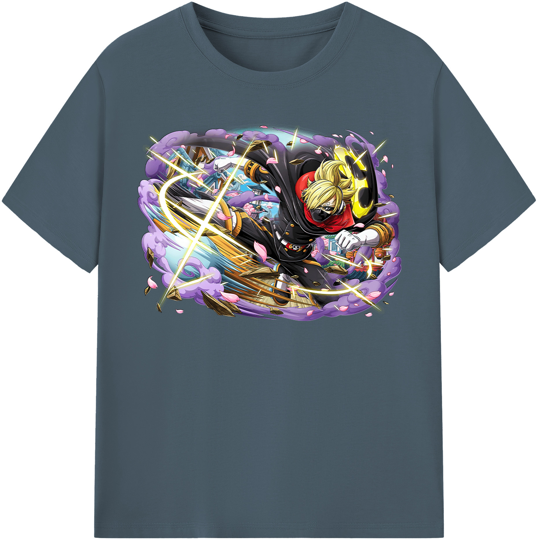 ワンピース サンジ ONE PIECE Sanji 綿100％半袖Tシャツ（フロントプリント）